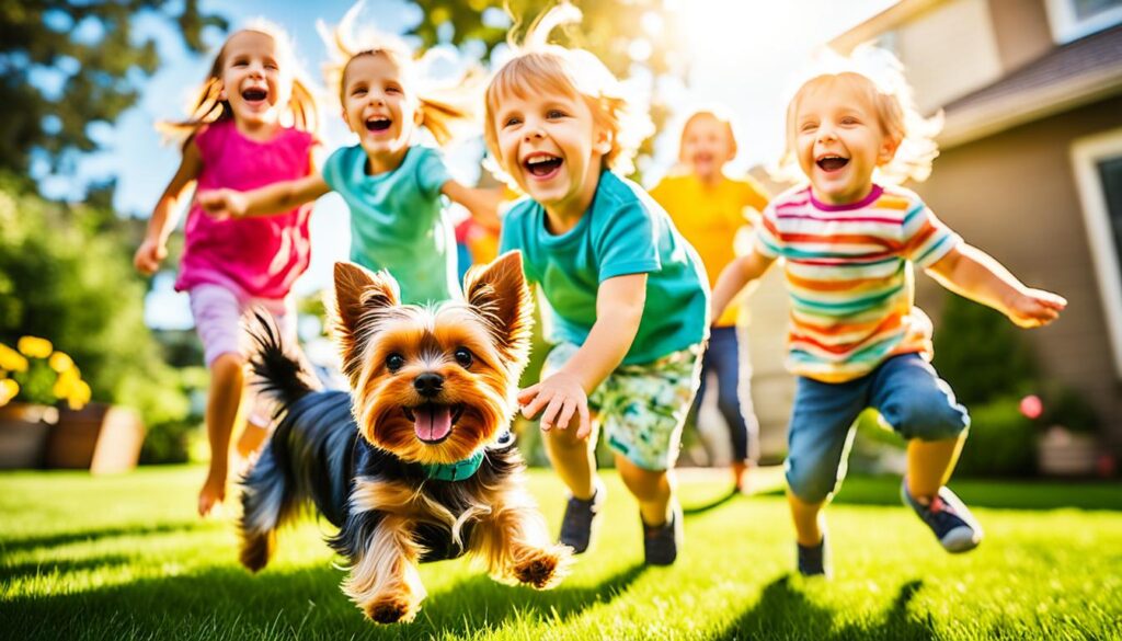 Yorkshire Terrier und Kinder