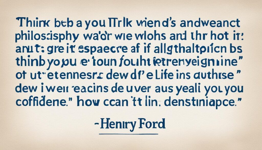 Henry Ford Zitate über das Leben