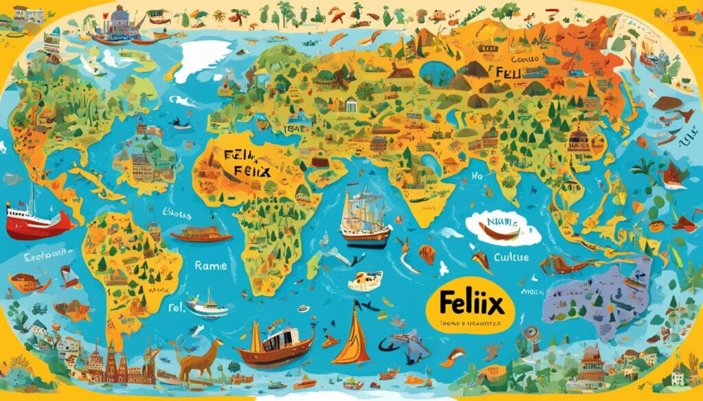 Sprachen und Verbreitung des Namens Felix