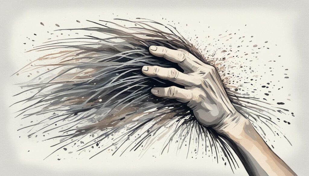Traumdeutung Haarverlust in der Hand
