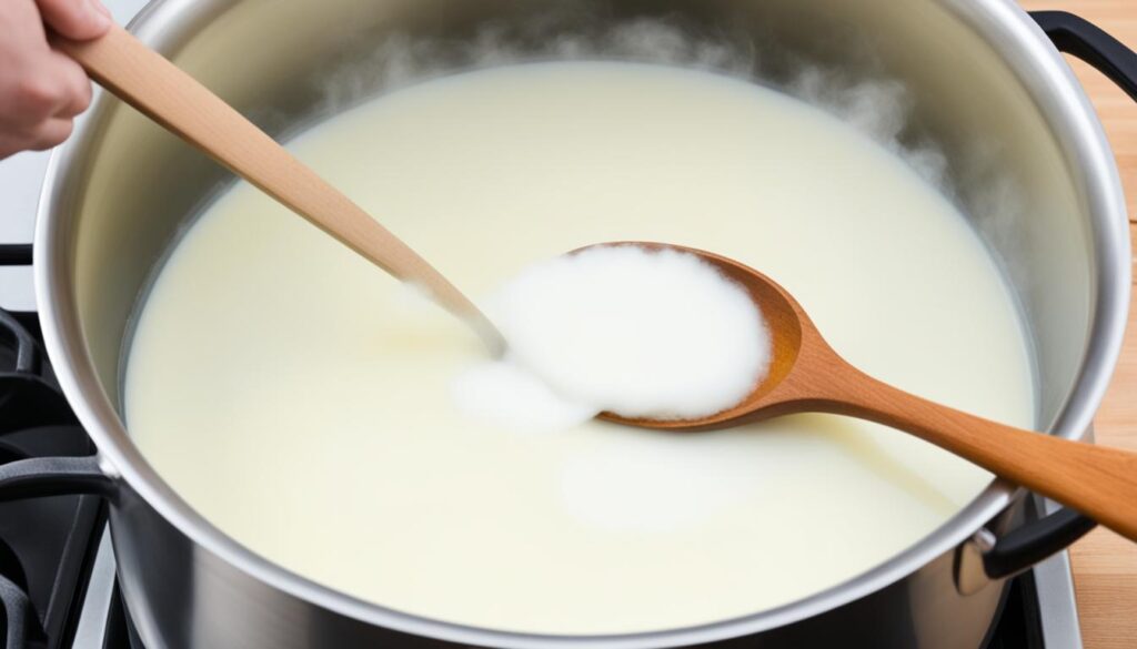 Kartoffeln in Milch kochen