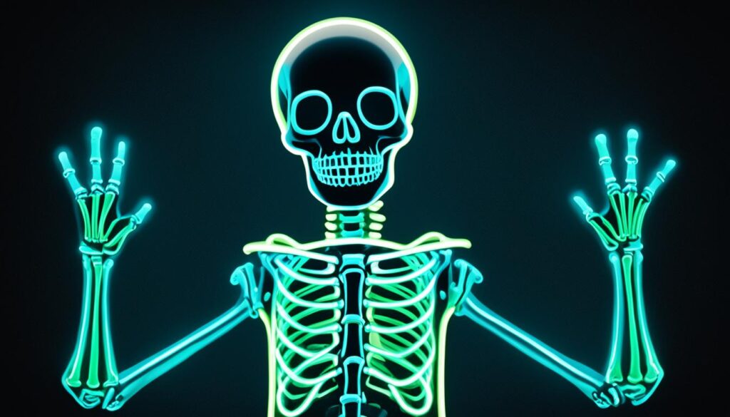 Leuchtendes Skelett-Kostüm für Kinder
