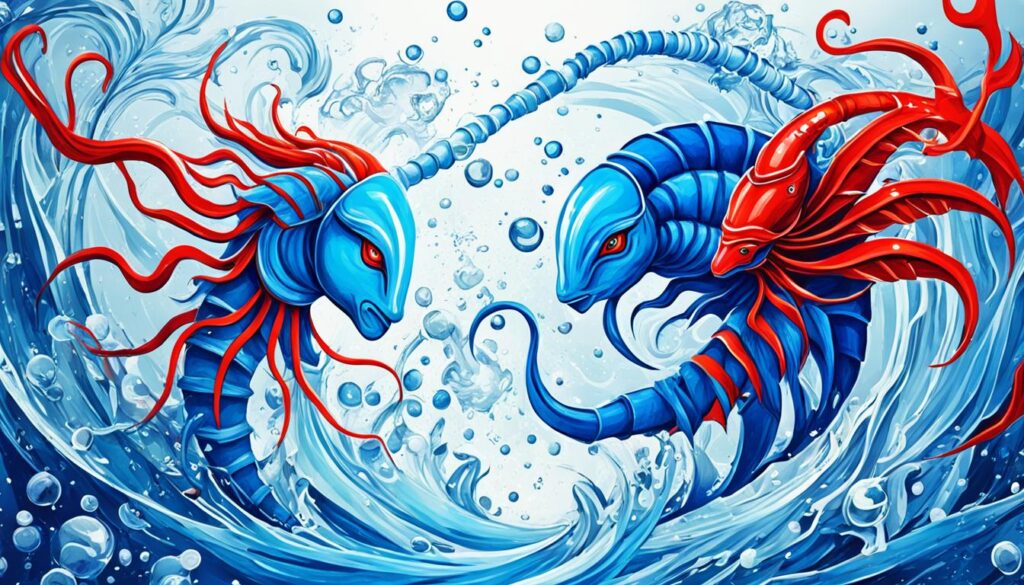 - Skorpion und Wassermann