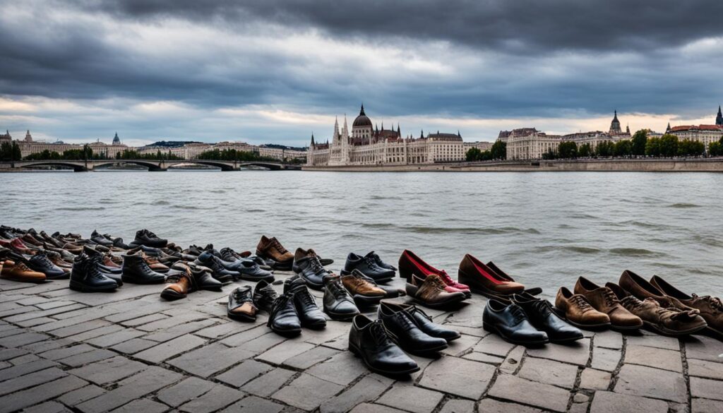 Schuhe am Donauufer