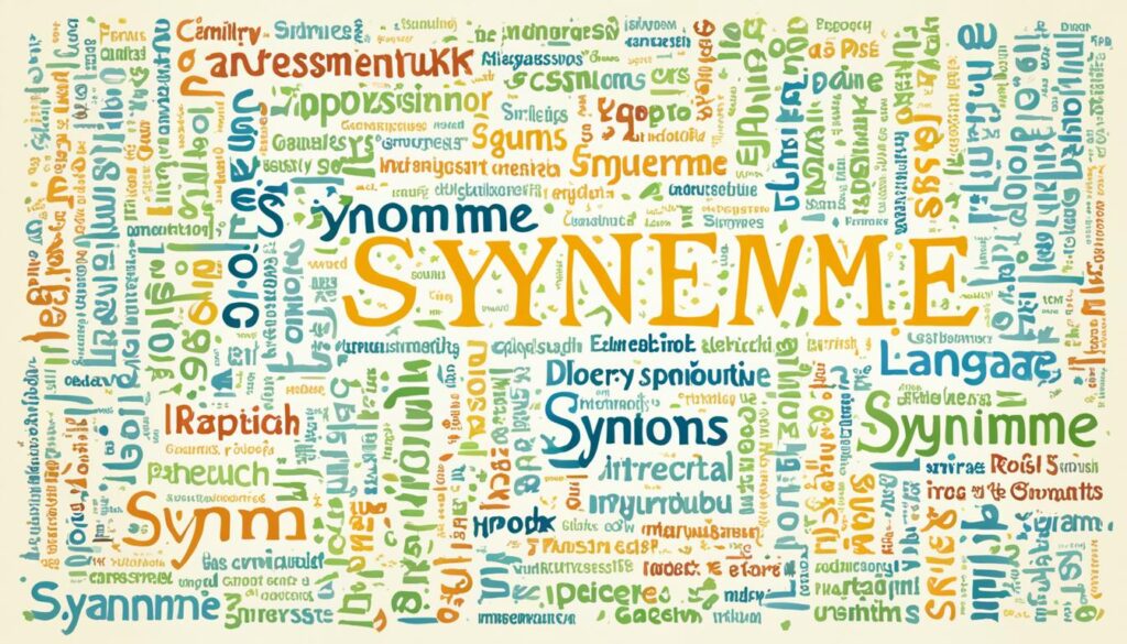 Synonyme für andere Wortarten