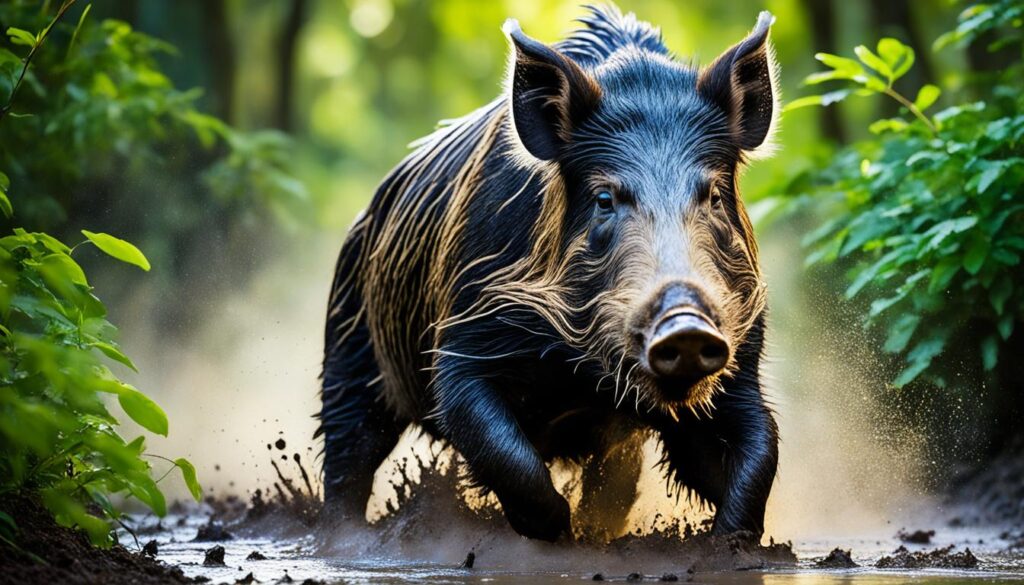 wildschwein suhlen