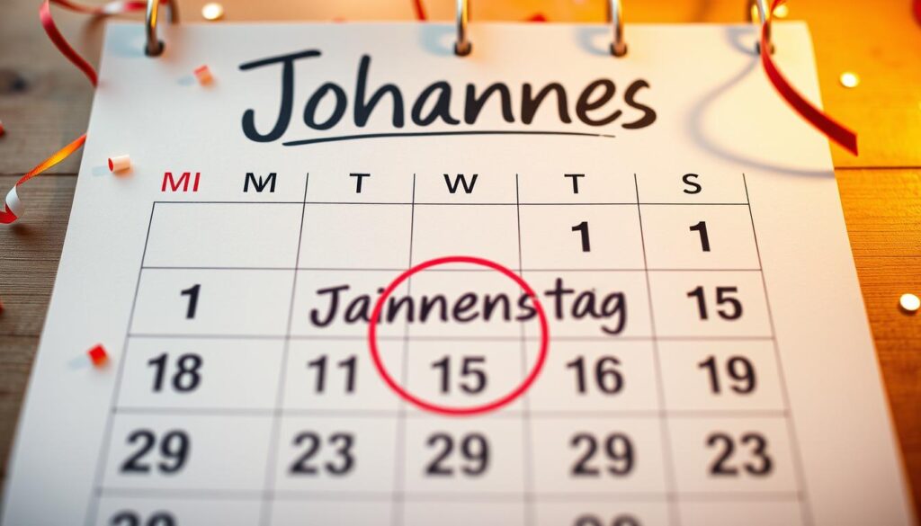 Namenstagkalender Johannes