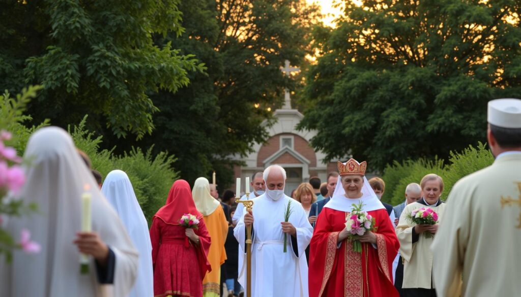 Verbindung zwischen Namenstag und religiösen Bräuchen