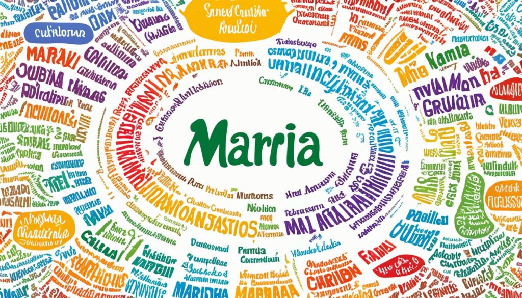 Verbreitung des Namens Maria