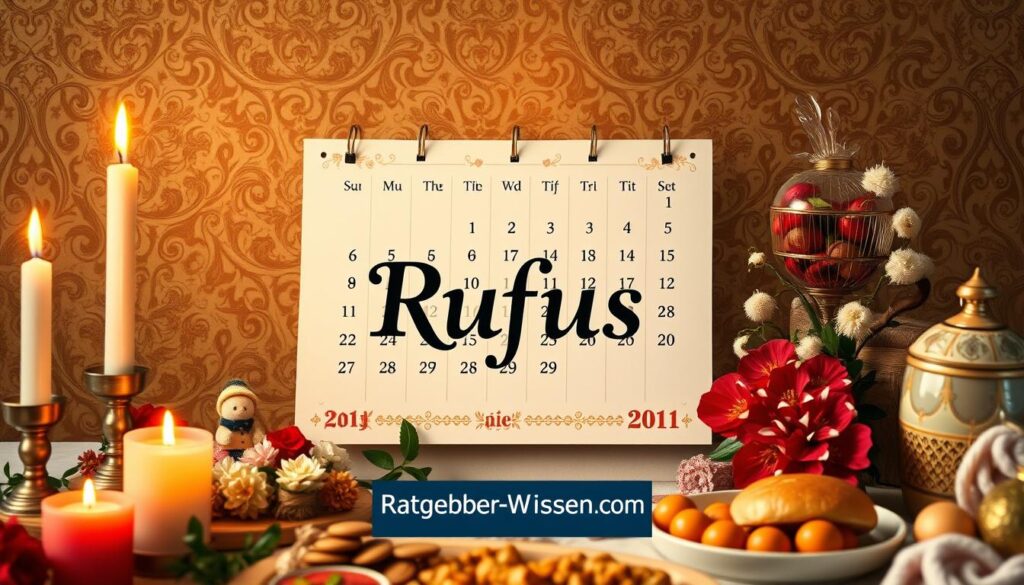 Rufus Namenstag Kalender