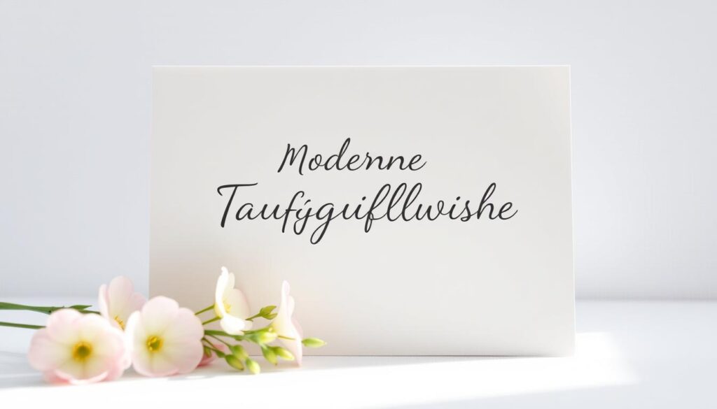 Glückwünsche zur Taufe modern